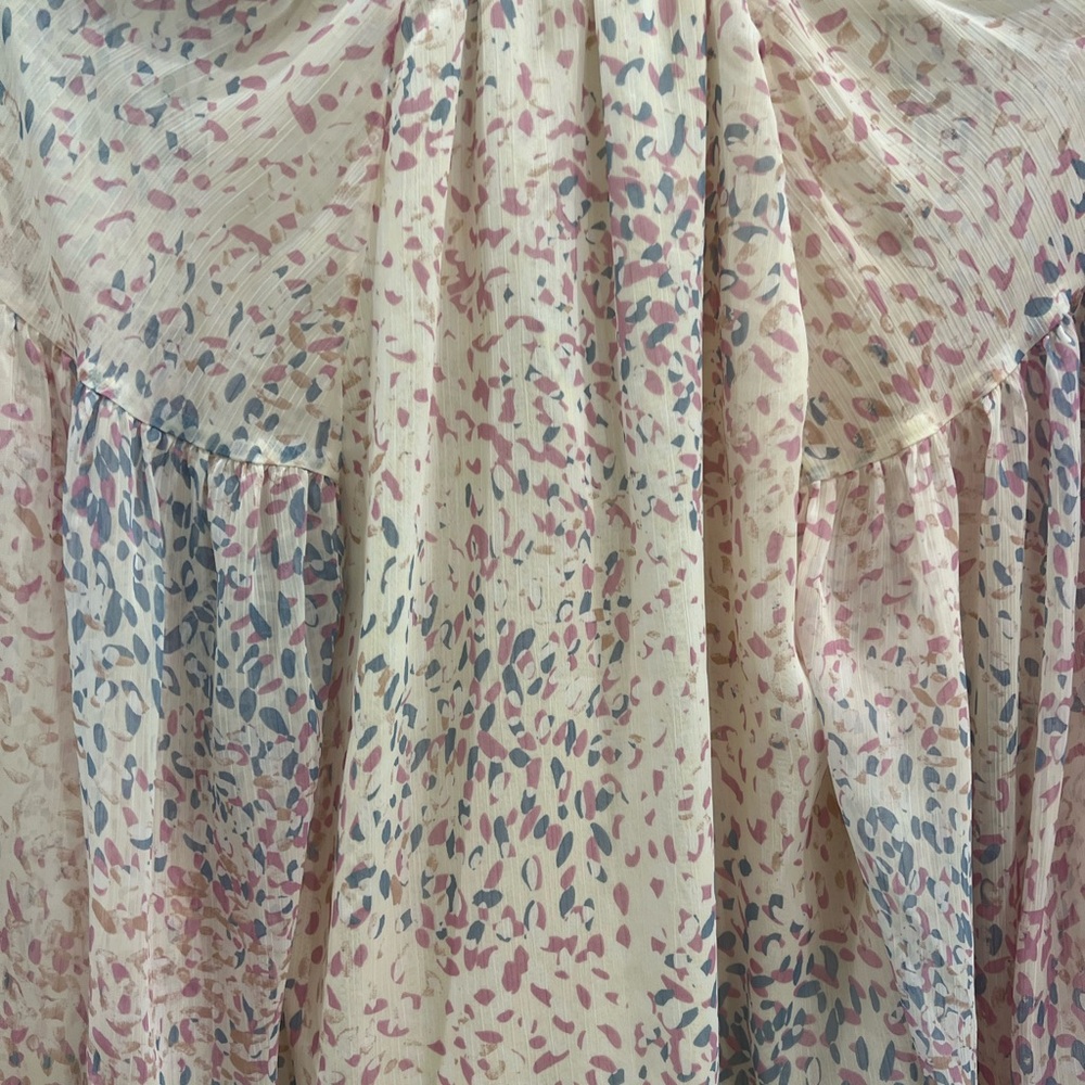 Express Multicolor Abstract Blouse - image 3